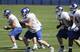 The Giants' starting offensive line might not be settled until the end of training camp.