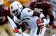 Malcolm Lewis scored a touchdown in his first career college game but has been slowed by injury since then.