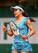 Shuko Aoyama during a doubles match at the 2014 French Open.