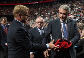 Ron Francis could deliver the 'Canes jersey to Nylander in the first round of this year's NHL draft. (No photo available of Nylander in Bleacher Report photo databases)