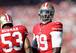 The 49ers will be without the services of linebackers NaVorro Bowman and Aldon Smith (No. 99) for a significant portion of 2014.