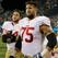 Left tackle Joe Staley (No. 74) and right guard Alex Boone (No. 75) are two of the beastly stalwarts occupying the trenches for the Red and Gold.