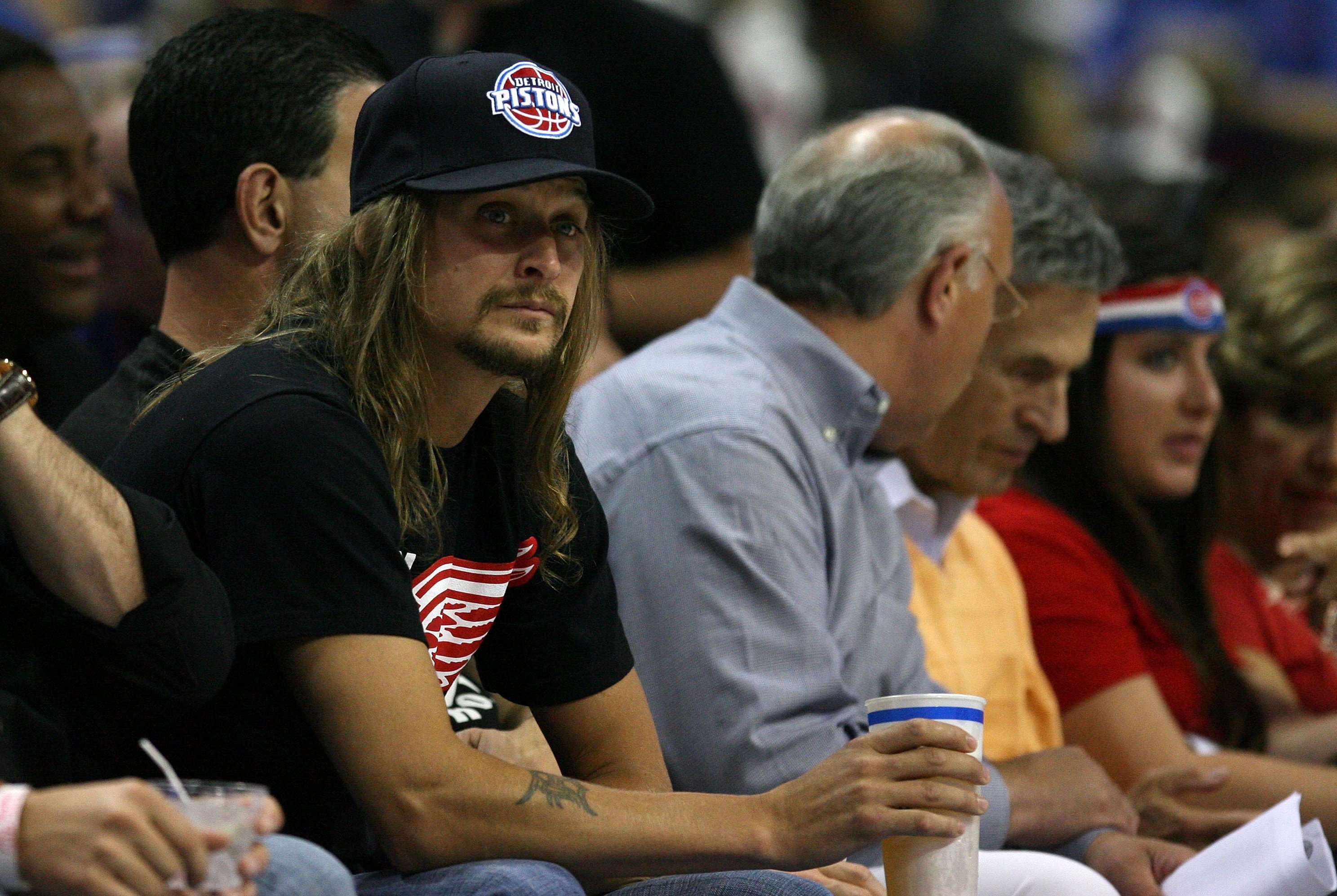 Eminem welcomed the Detroit Pistons back to Detroit (and Kid Rock got booed)