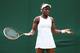 Sloane Stephens in a see-through dress in the first round of Wimbledon.