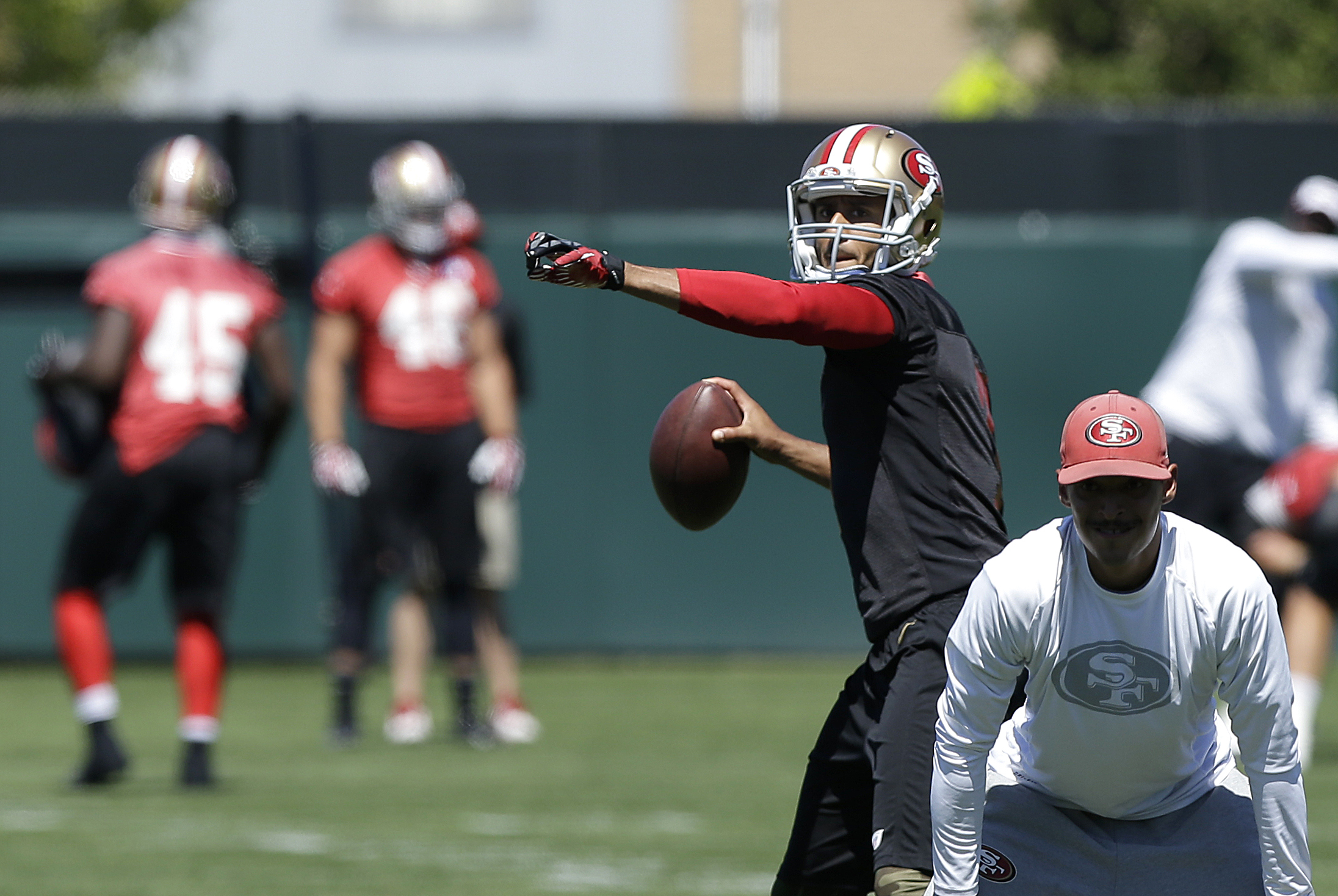 49ers minicamp 2014: Colin Kaepernick discusses Bruce Ellington