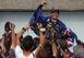 Ricciardo celebrates his victory in Montreal.