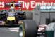 Ricciardo homes in on a Mercedes in Hungary.