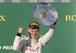 Magnussen on the podium in Australia.
