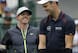Rory McIlroy and Martin Kaymer have a chuckle before Friday's round.