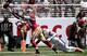Colin Kaepernick nearly hooked up with wideout Brandon Lloyd on a would-be touchdown reception.