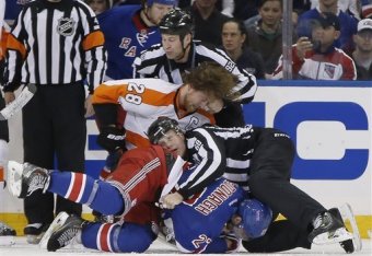 The Flyers and Rangers met again in last year's playoffs.