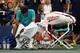 Roger Federer after his loss in the 2014 U.S. Open semifinals.