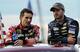 Teammates Jeff Gordon (left) and Jimmie Johnson