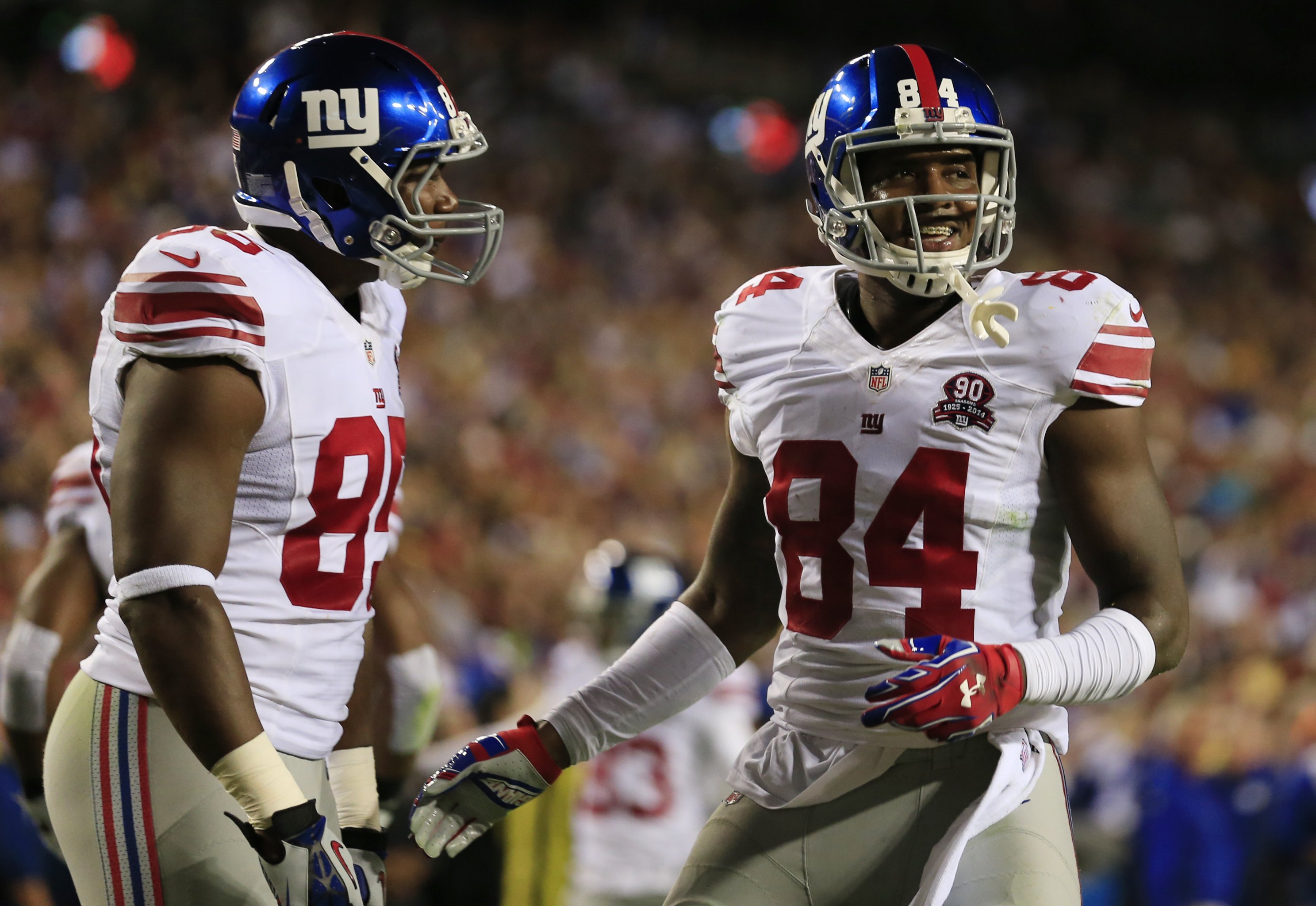 Victor cruz michael strahan new hi-res stock photography and