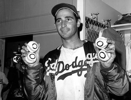 Sandy Koufax Cy Young MVP Signed Heavily Inscribed STATS Dodgers