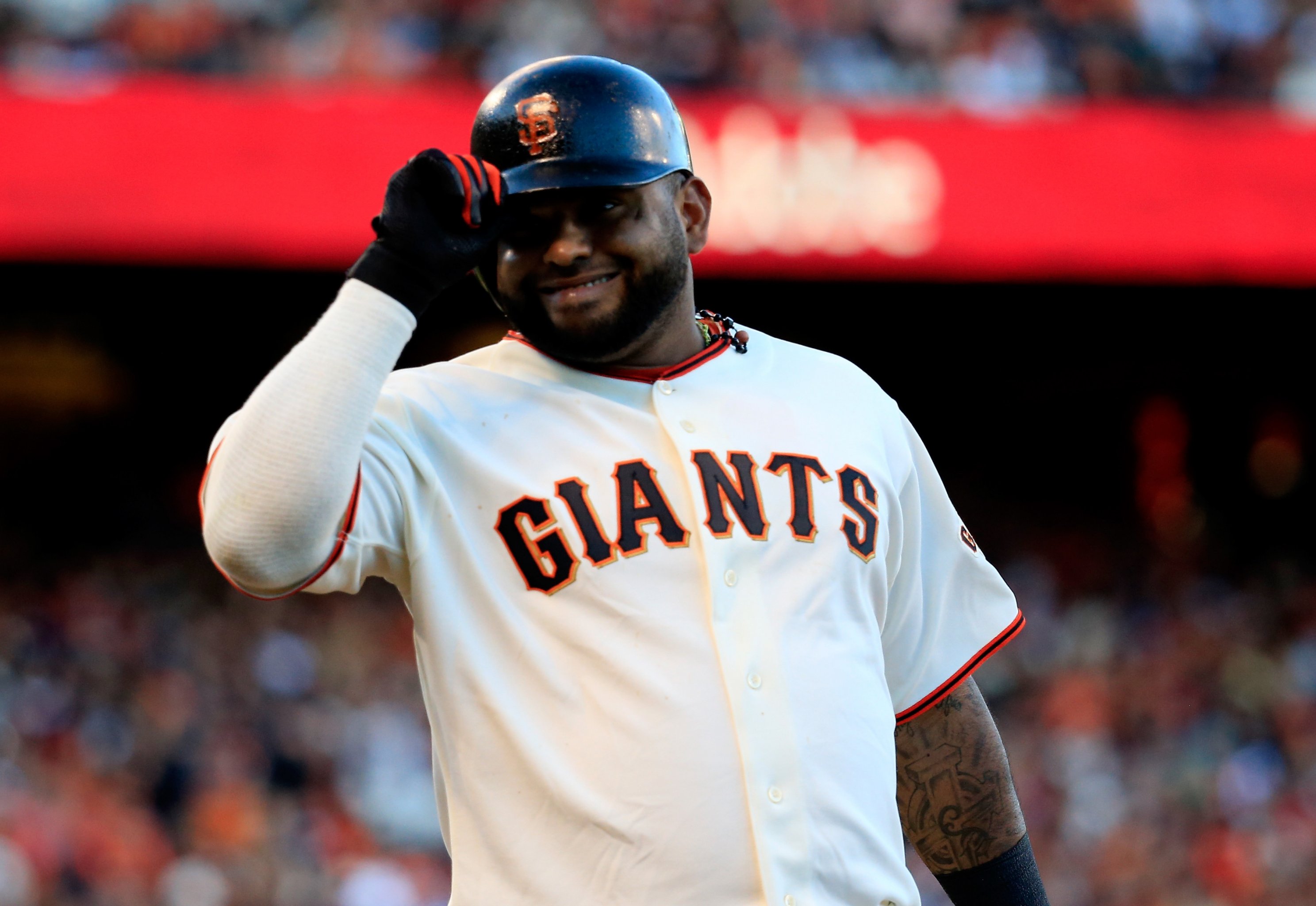 Pablo Sandoval looks slim and ready for return to third base for