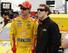 Joey Logano (left) with Brad Keselowski