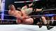 Brock Lesnar nails a devastating German Suplex on John Cena.