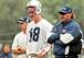 Peyton Manning teamed up with Marshall Faulk in 1998 to make a 3-13 season a lot more fun.
