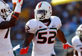 Miami Inside Linebacker Denzel Perryman