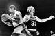 Hall of Famers Magic Johnson and Larry Bird shared numerous memorable battles.