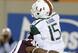 Miami quarterback Brad Kaaya is hit hard by Hokie linebacker Deon Clarke in Miami's win over Virginia Tech last season.