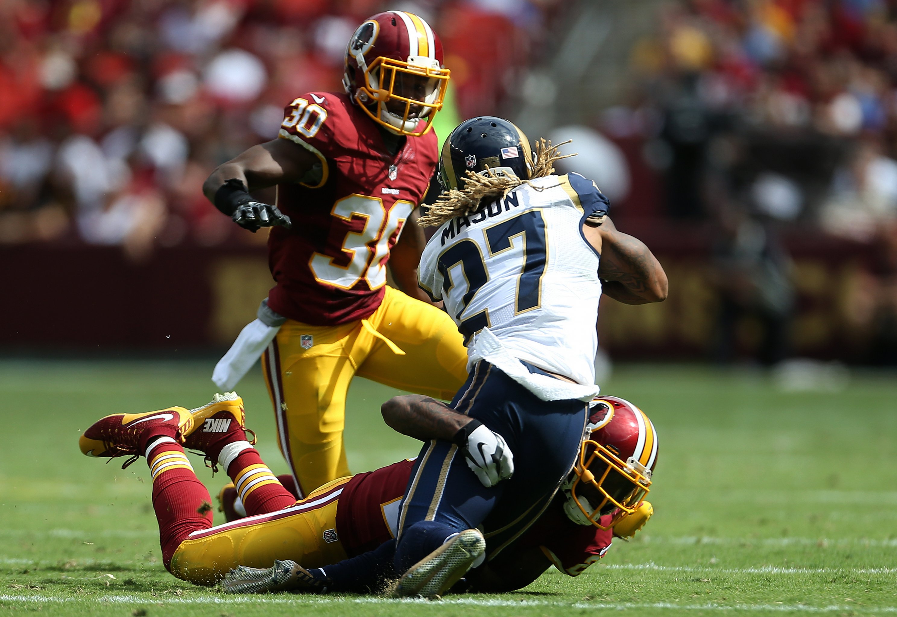 Matt Jones and Alfred Morris power Redskins' 24-10 win over the Rams - The  Washington Post