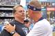 Raiders head coach Jack Del Rio and Chargers head coach Mike McCoy