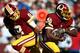 Injury ended Morris' day after just two carries.