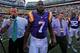 LSU RB Leonard Fournette (center)