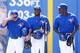 Anthony Alford (center)