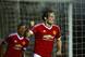 Blind celebrates his goal against Derby.