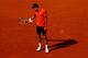 Novak Djokovic during his loss in the finals of the 2015 French Open.