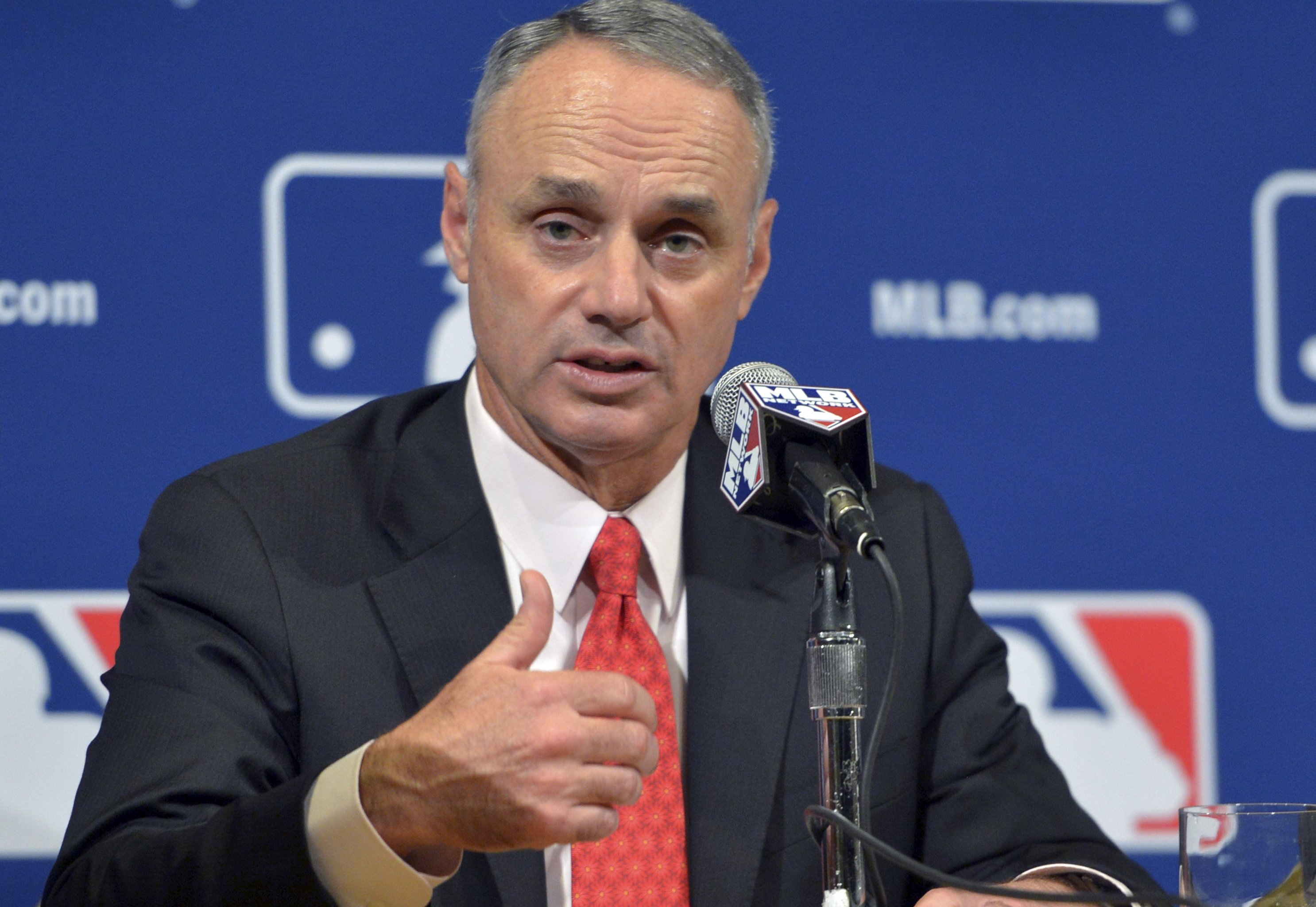 Is reduced, 154-game schedule key to more series in Europe? MLB's Rob  Manfred wonders.