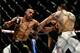 Edson Barboza punches Tony Ferguson.