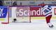 Russia's Pavel Buchnevich scores the 3 - 5 in the empty goal after the team of the US took out their goalie in the final minute of the World Junior Ice Hockey Championships quarter final match between USA and Russia in Malmo, Sweden on January 2, 2014.