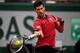 Novak Djokovic hits a forehand during the quarterfinals of the 2016 French Open.