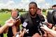Miami Dolphins defensive tackle Ndamukong Suh fields questions at minicamp.