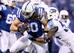 Coby Fleener caught 54 passes with the Colts last season.