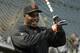Barry Bonds hit his record-breaking 71st home run against Dodgers starter Chan Ho Park.