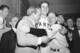 Bobby Thomson hit the legendary "Shot Heard 'Round the World" to clinch the NL pennant in 1951.