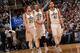 Gordon Hayward, Rudy Gobert and Trey Lyles