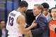 Josh Perkins (13) and Mark Few