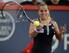 Dominika Cibulkova hits a forehand during a match at he 2016 Rogers Cup.