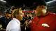 Bret Bielema, right, is still looking for his first win against Nick Saban.