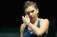 Simona Halep during a match at the 2016 WTA Tour Finals in Singapore.