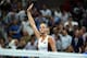 Karolina Pliskova waves to fans after her winning the semifinals match at the 2016 U.S. Open.