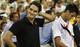 Federer after defeating young Djokovic at the 2007 U.S. Open final.