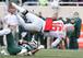 J.T. Barrett did an awful lot of scrambling against the Spartans.