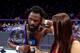 Rich Swann celebrating his title win.